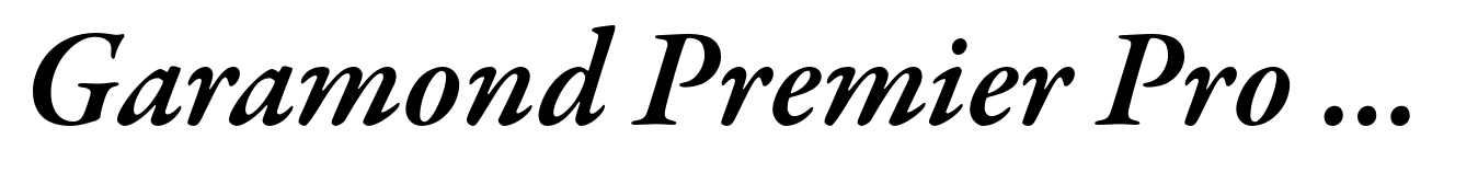 Garamond Premier Pro Semibold Italic